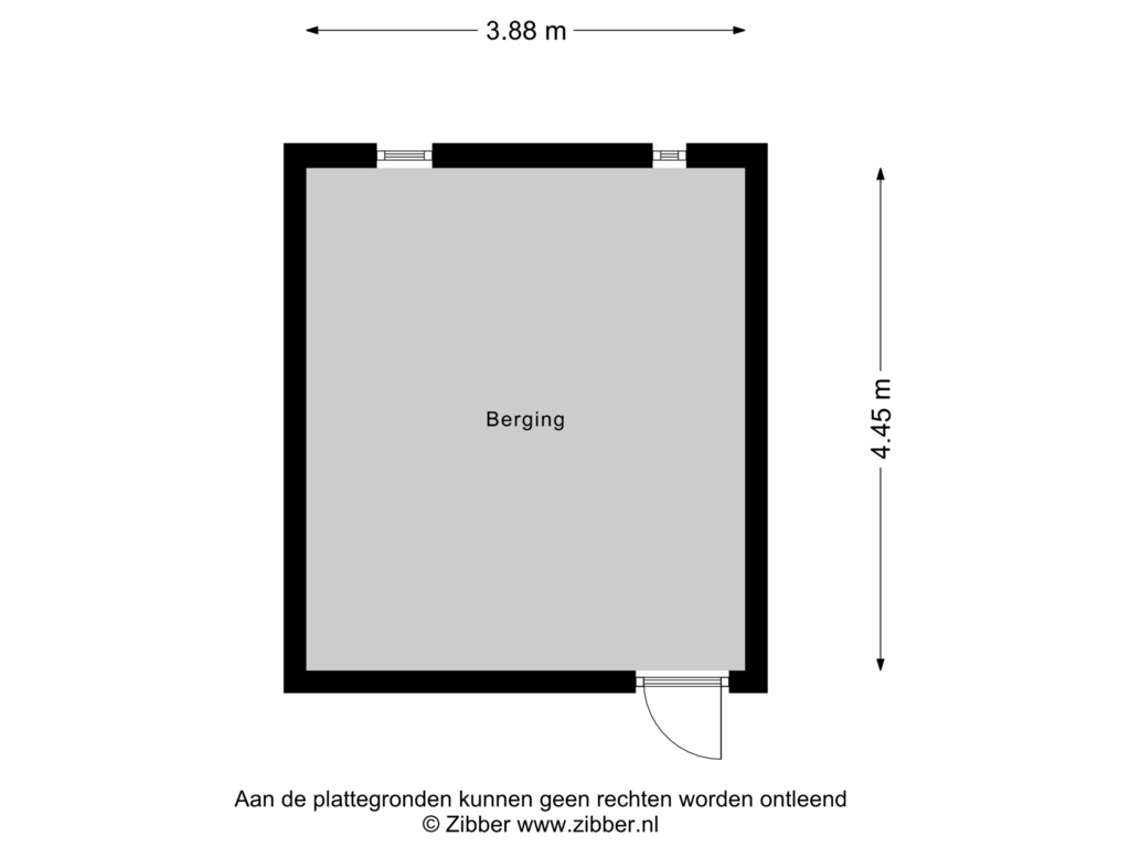 Bekijk plattegrond van Berging van Anjelierlaan 22-1