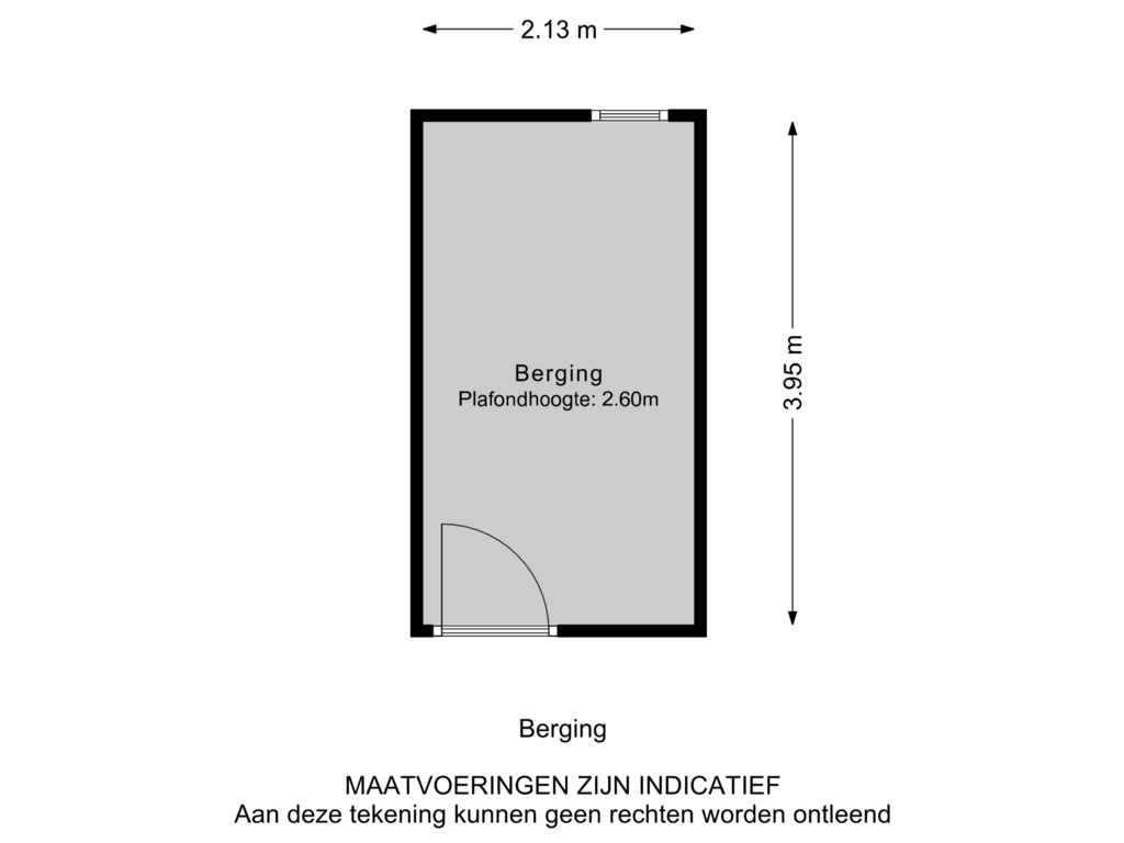 View floorplan of Berging of Sperwerstraat 20