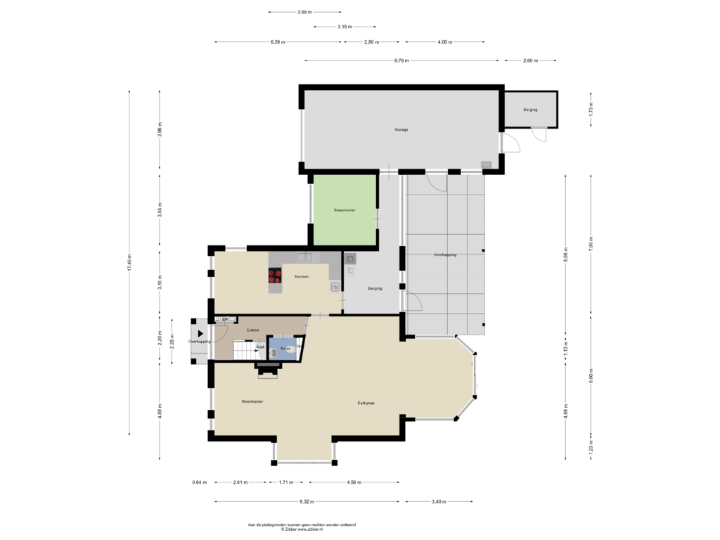 View floorplan of Begane grond of Roeter 9