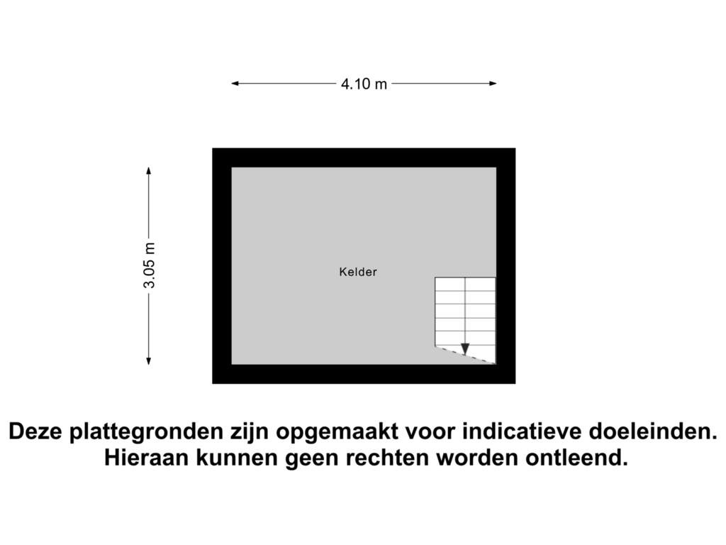 Bekijk plattegrond van Kelder van Utrechtsestraat 5