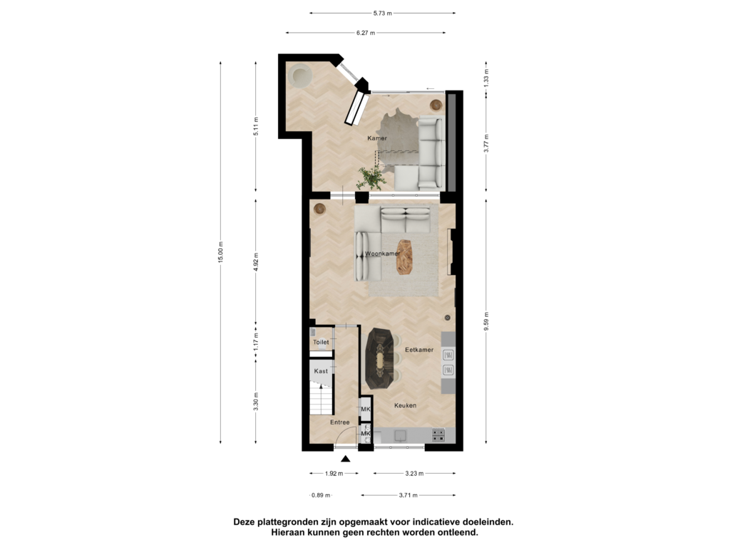 Bekijk plattegrond van Begane Grond van De Bonte Specht 4