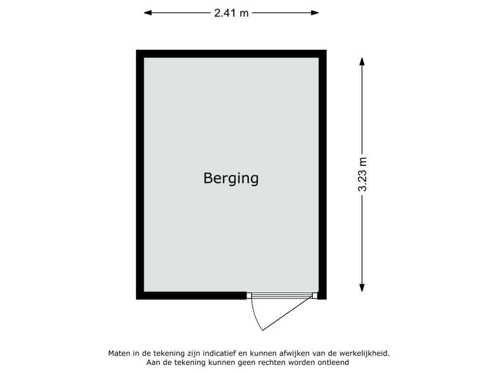 Bekijk plattegrond van Berging van Bossenburg 119