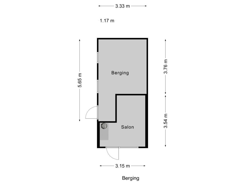 Bekijk plattegrond van Berging van Op de Peperkamp 11