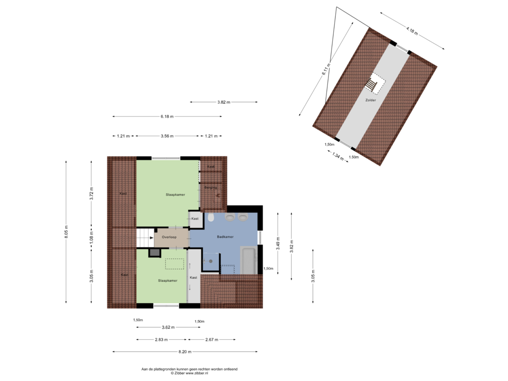 Bekijk plattegrond van Eerste Verdieping van Beatrixlaan 18