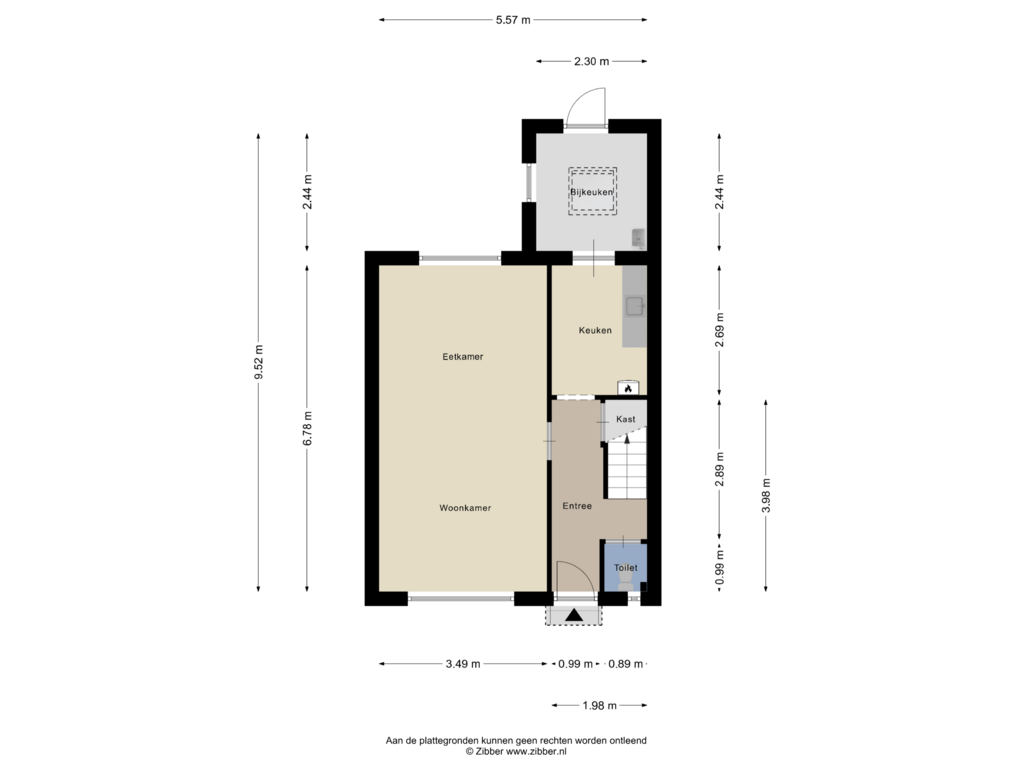 Bekijk plattegrond van Begane Grond van Leerinkstraat 5