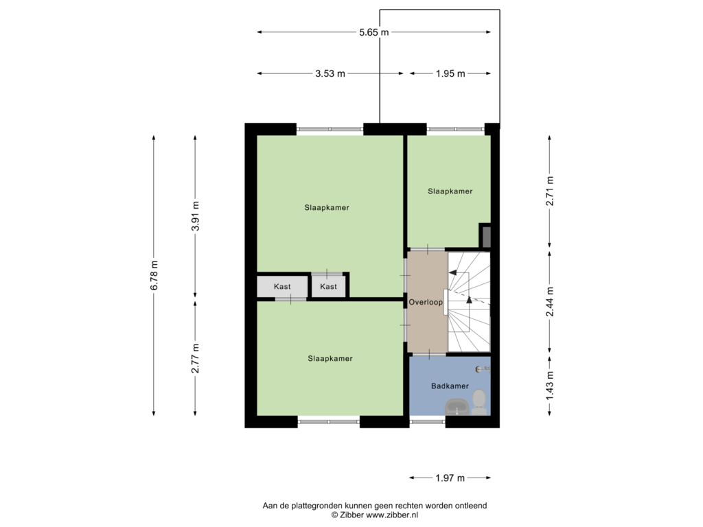 Bekijk plattegrond van Eerste Verdieping van Leerinkstraat 5