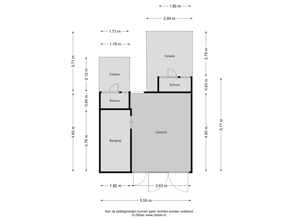 Bekijk plattegrond van Carport van Leerinkstraat 5