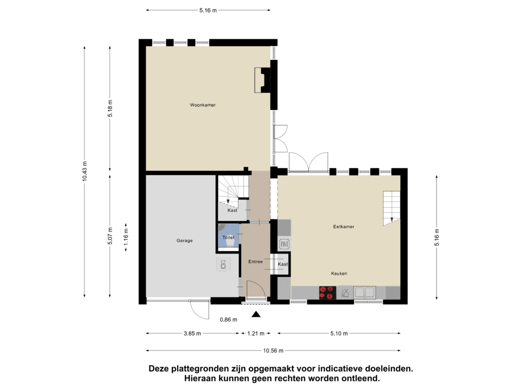 View floorplan of Begane Grond of Lissenvaart 136