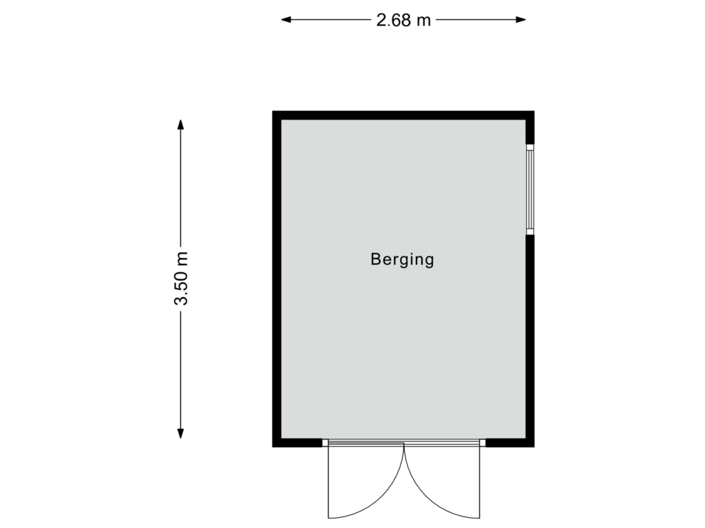 View floorplan of Berging of Veldkamp 108