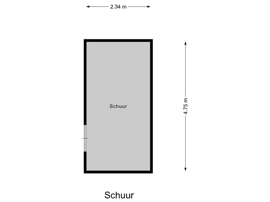 Bekijk plattegrond van Schuur van De Liesewey 33