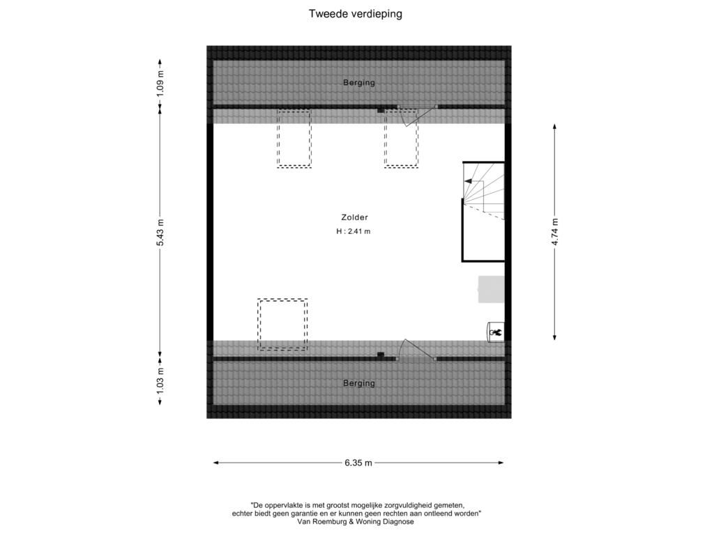 Bekijk plattegrond van Tweede verdieping van Stuurboord 1