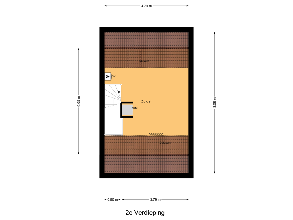 Bekijk plattegrond van 2e Verdieping van Trommelhof 23