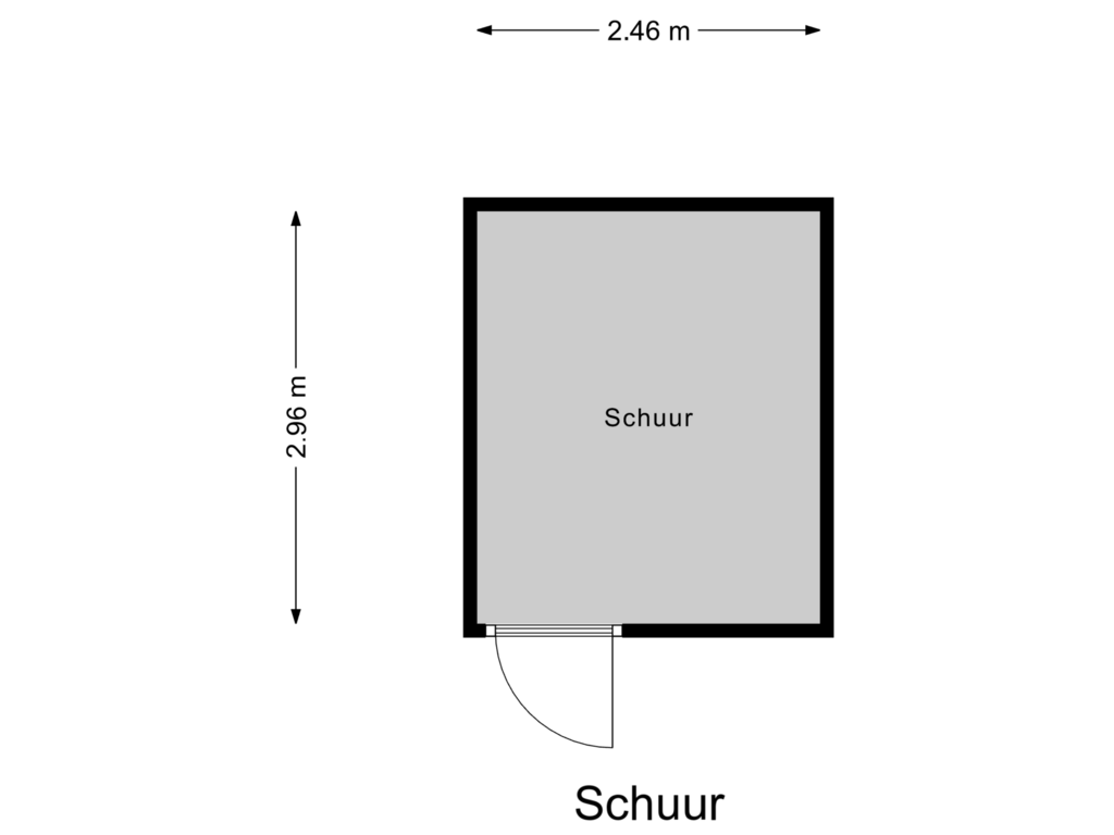 Bekijk plattegrond van Schuur van Trommelhof 23