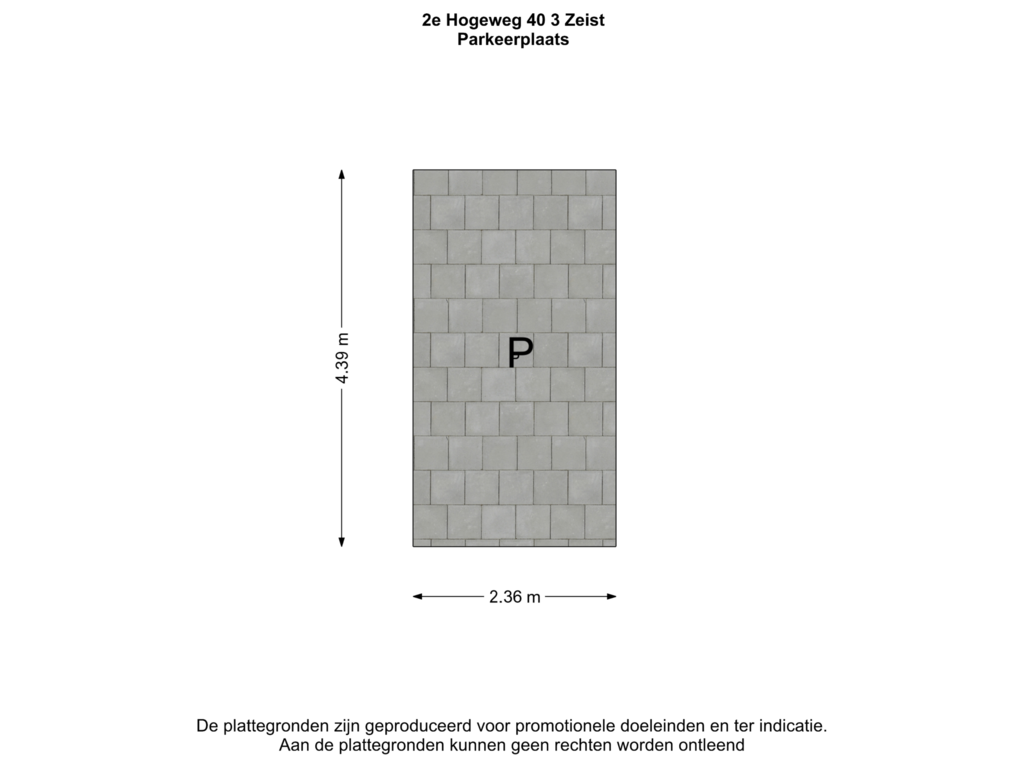 Bekijk plattegrond van Parkeerplaats van 2e Hogeweg 40-3