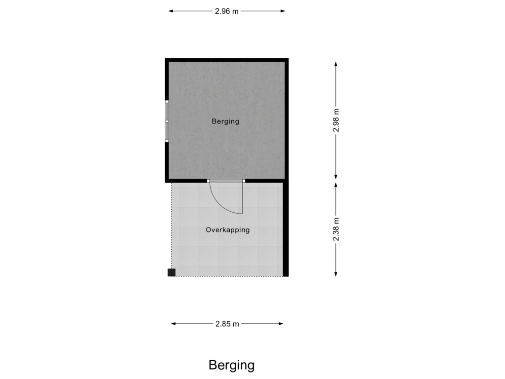 View floorplan of Berging of Heereweg 35-D