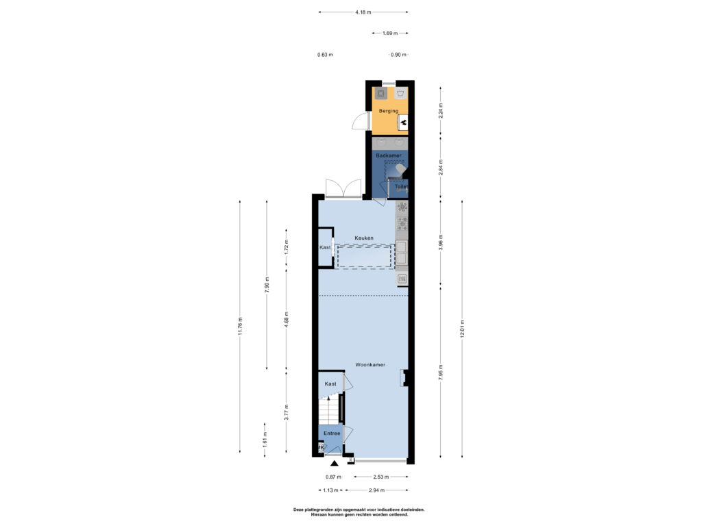 View floorplan of Begane grond of Cremerstraat 122