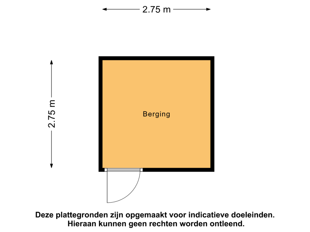 View floorplan of Berging of Cremerstraat 122