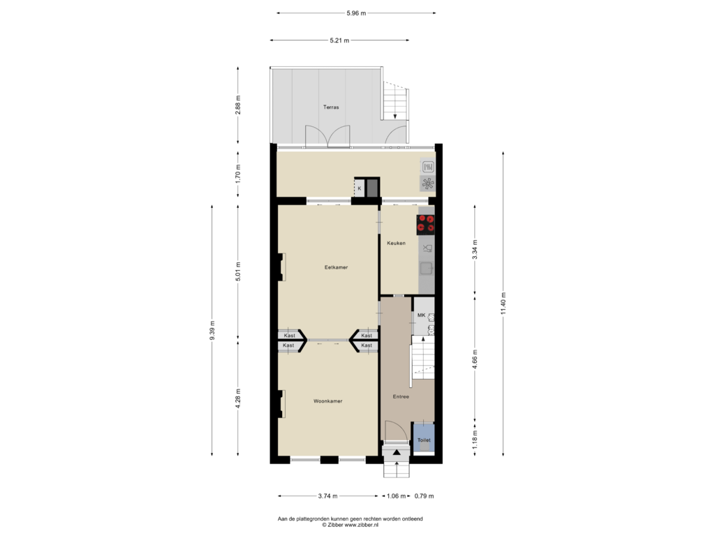 Bekijk plattegrond van Begane grond van Leeuweriklaan 6