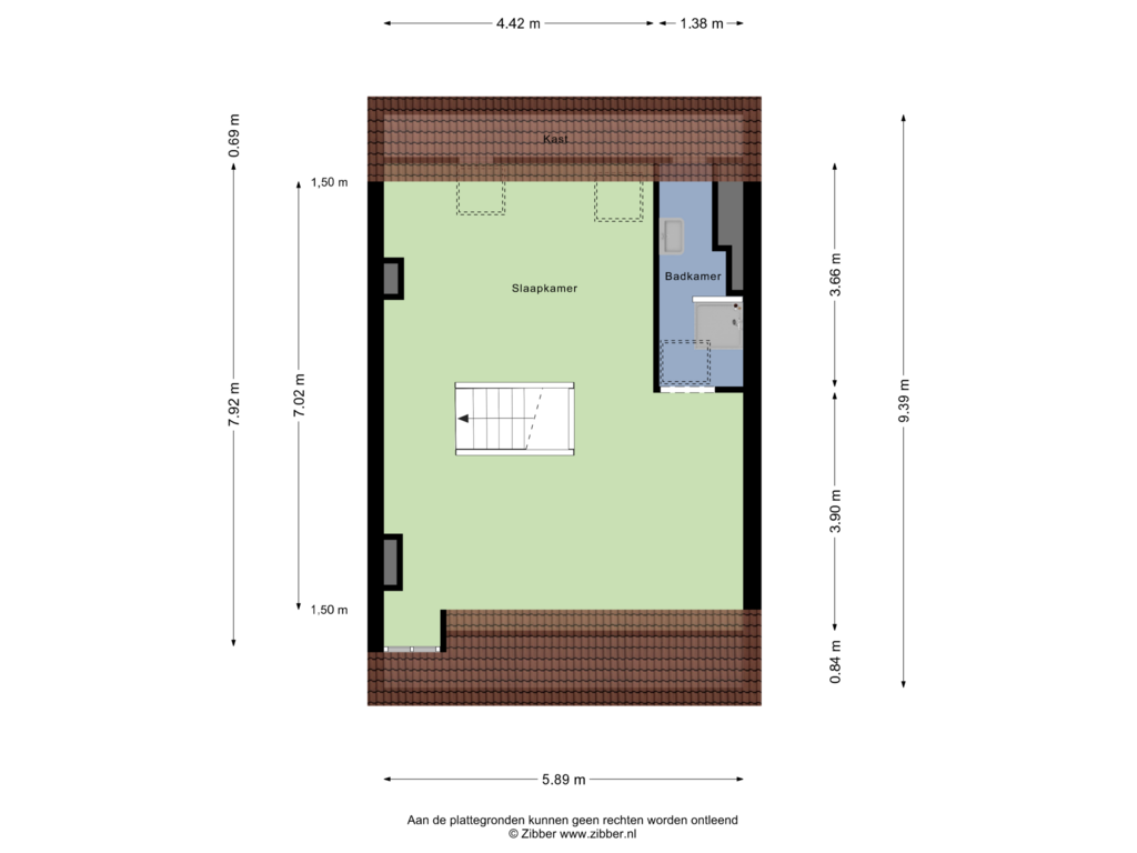 Bekijk plattegrond van Tweede Verdieping van Leeuweriklaan 6