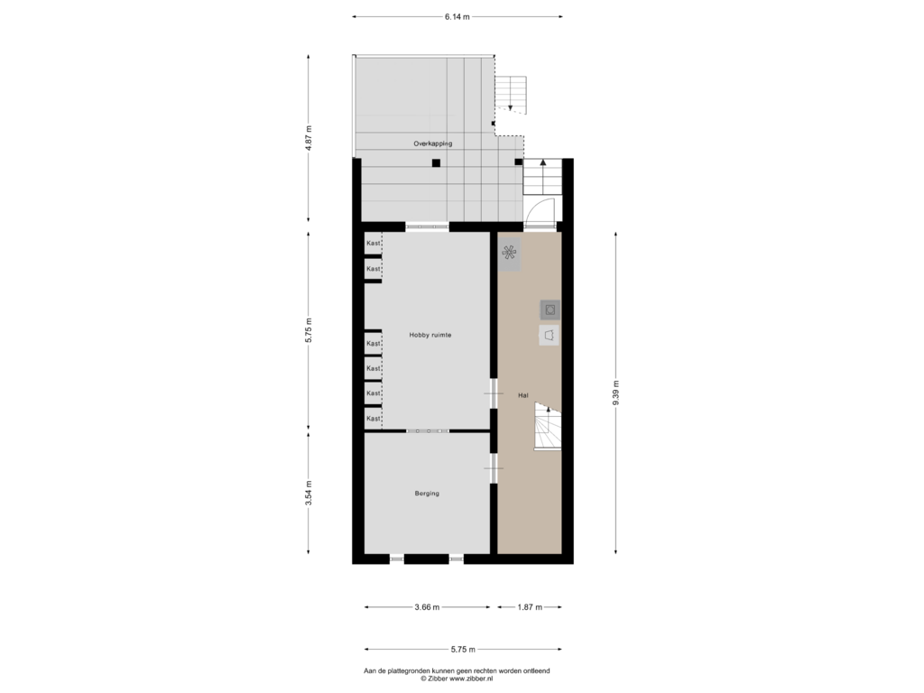 Bekijk plattegrond van Souterrain van Leeuweriklaan 6