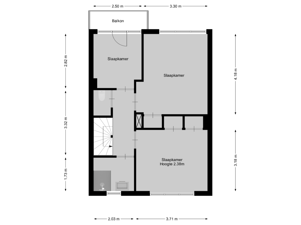 Bekijk plattegrond van 1e verdieping van Van Kretschmar van Veenlaan 78