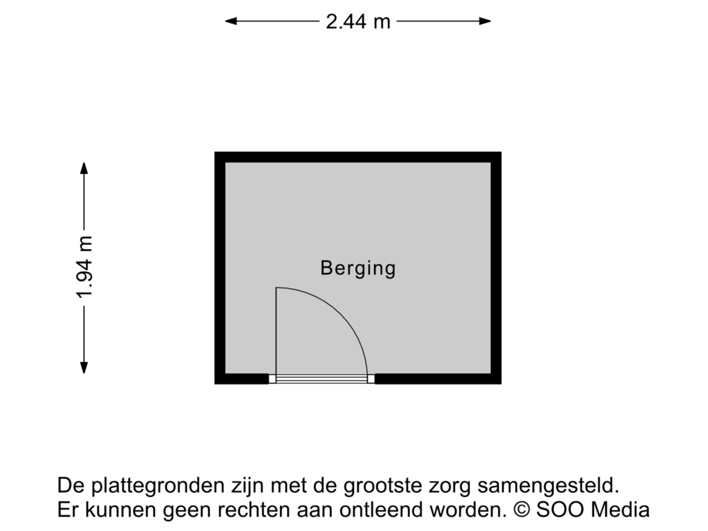 View floorplan of Berging of Trekvogelweg 70-G