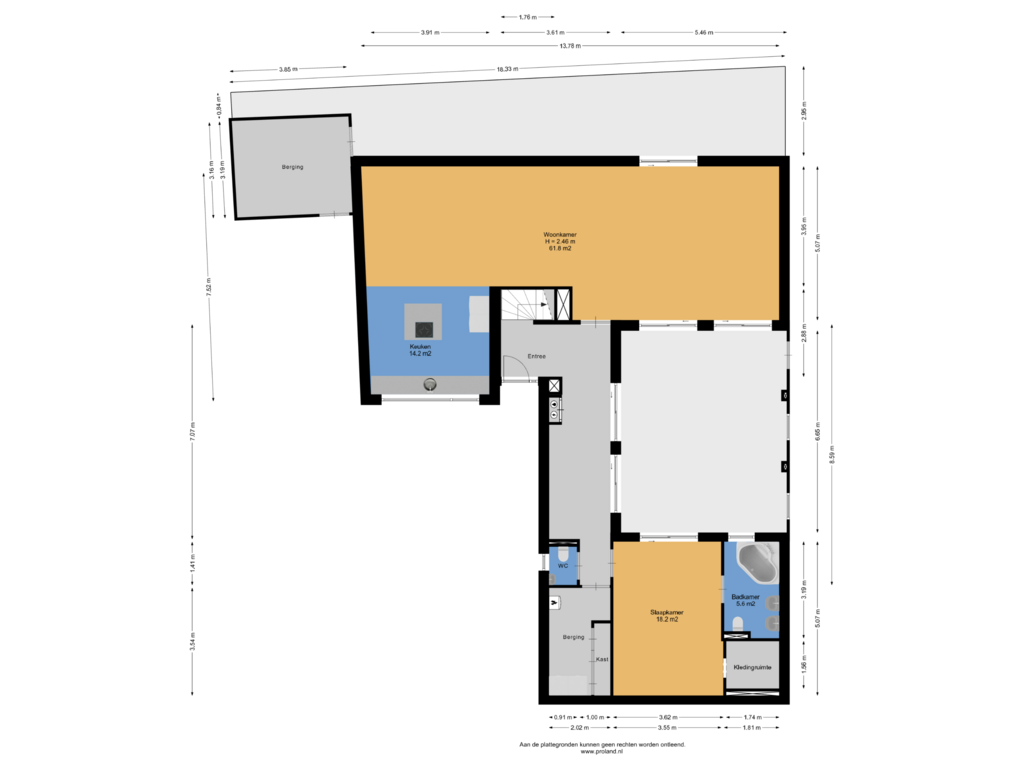 View floorplan of Begane Grond Met Kavel of Eendragt 10