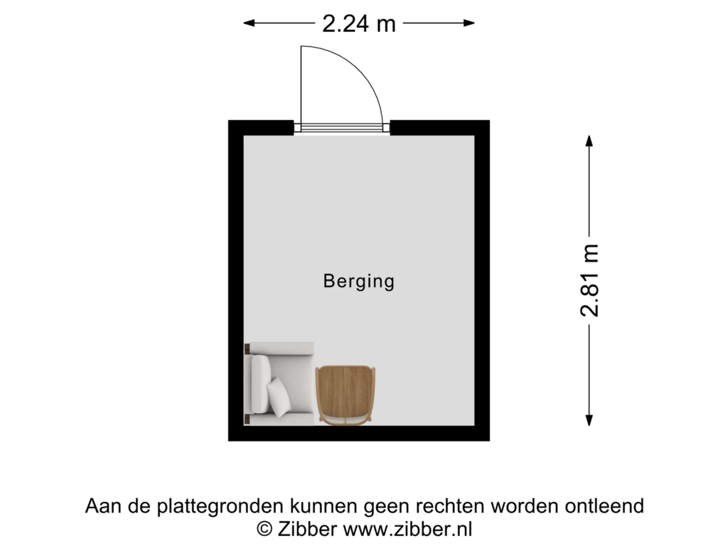 View floorplan of Berging of Pelmolenstraat 28