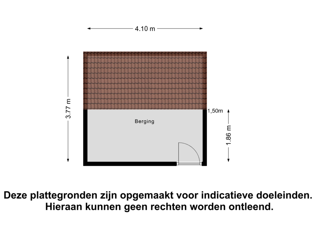 Bekijk plattegrond van Berging van Van Heemskerckstraat 61-B