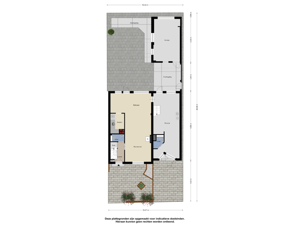 Bekijk plattegrond van Begane Grond-Tuin van Duifstraat 65