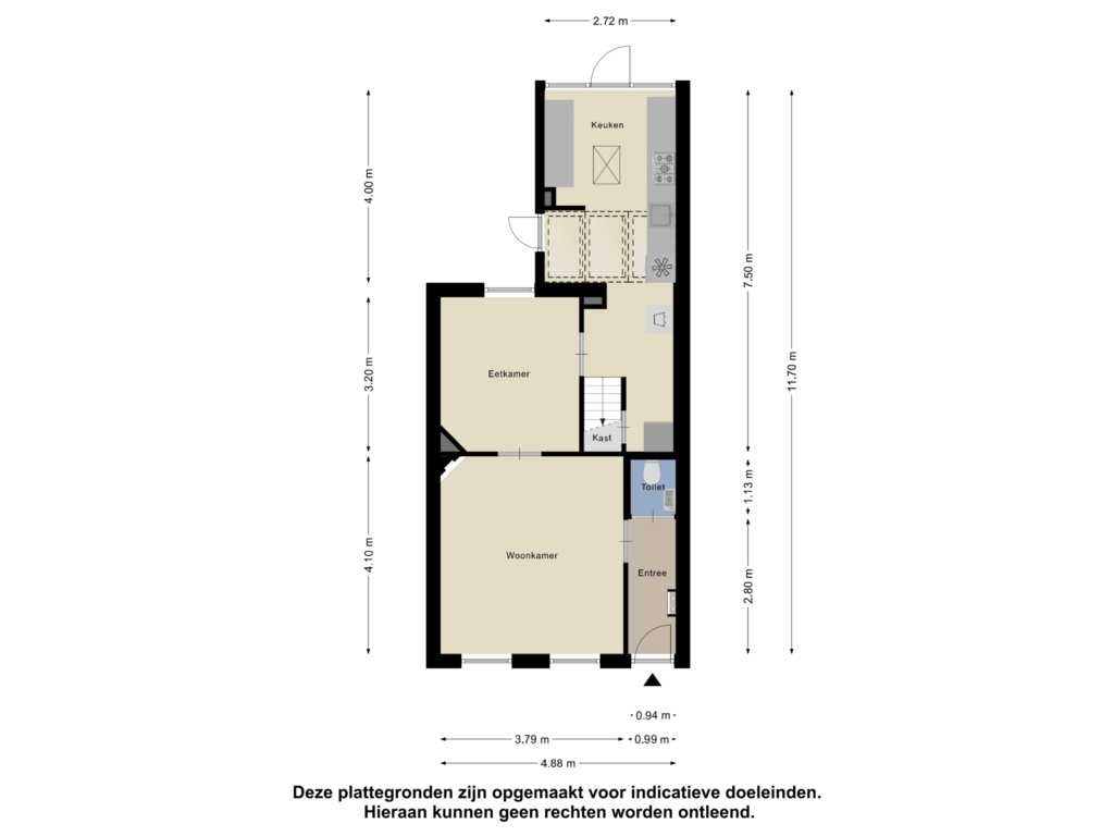 View floorplan of Begane Grond of Noordelijke Achterweg 17