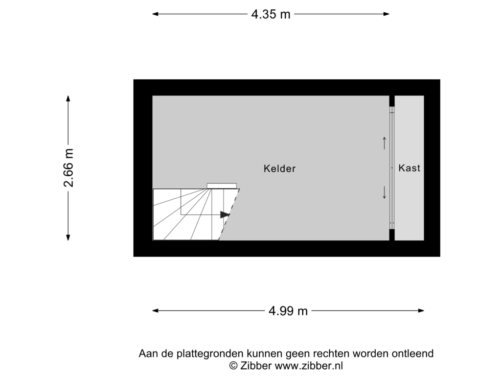 Bekijk plattegrond van Kelder van Gregoriuslaan 13