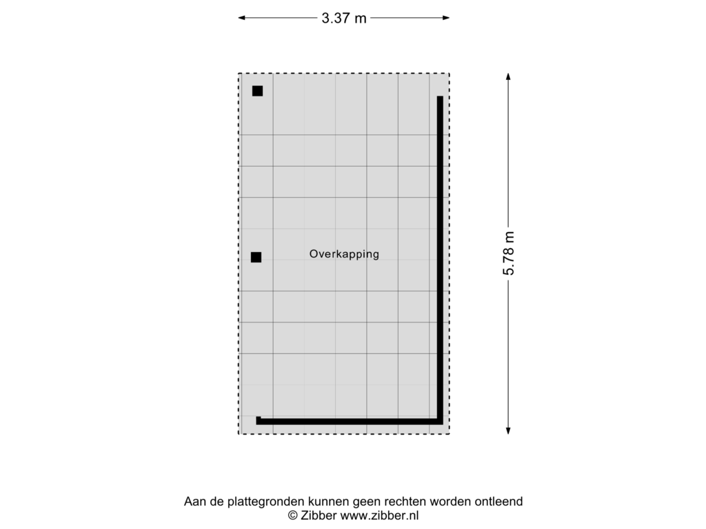 Bekijk plattegrond van Overkapping van Gregoriuslaan 13