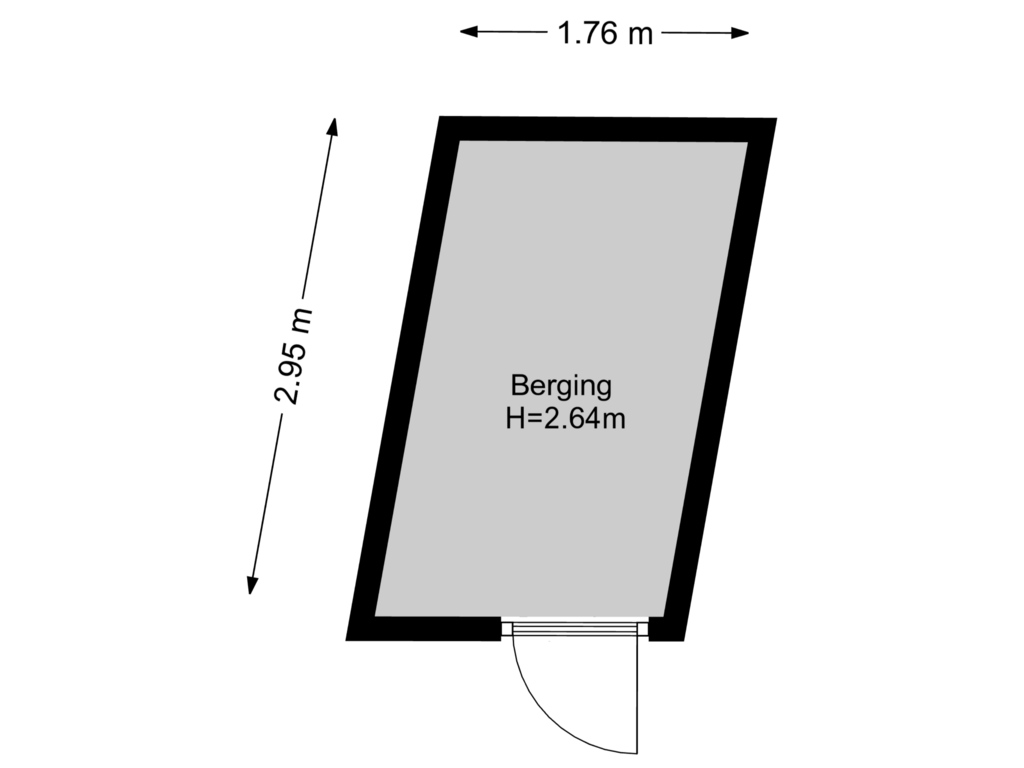 Bekijk plattegrond van Berging van Langstraat 41