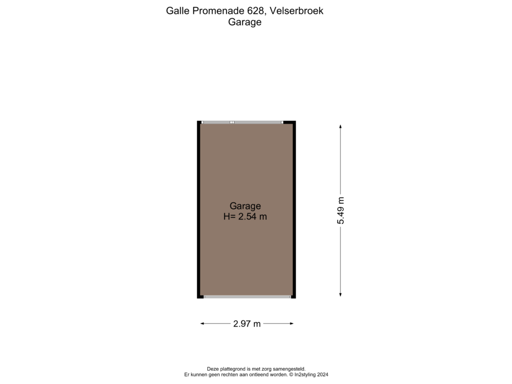 Bekijk plattegrond van Garage van Galle Promenade 628