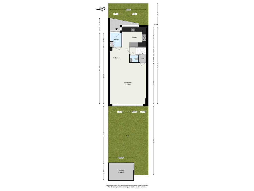 Bekijk plattegrond van Begane Grond Tuin van Van Eesterenveld 33