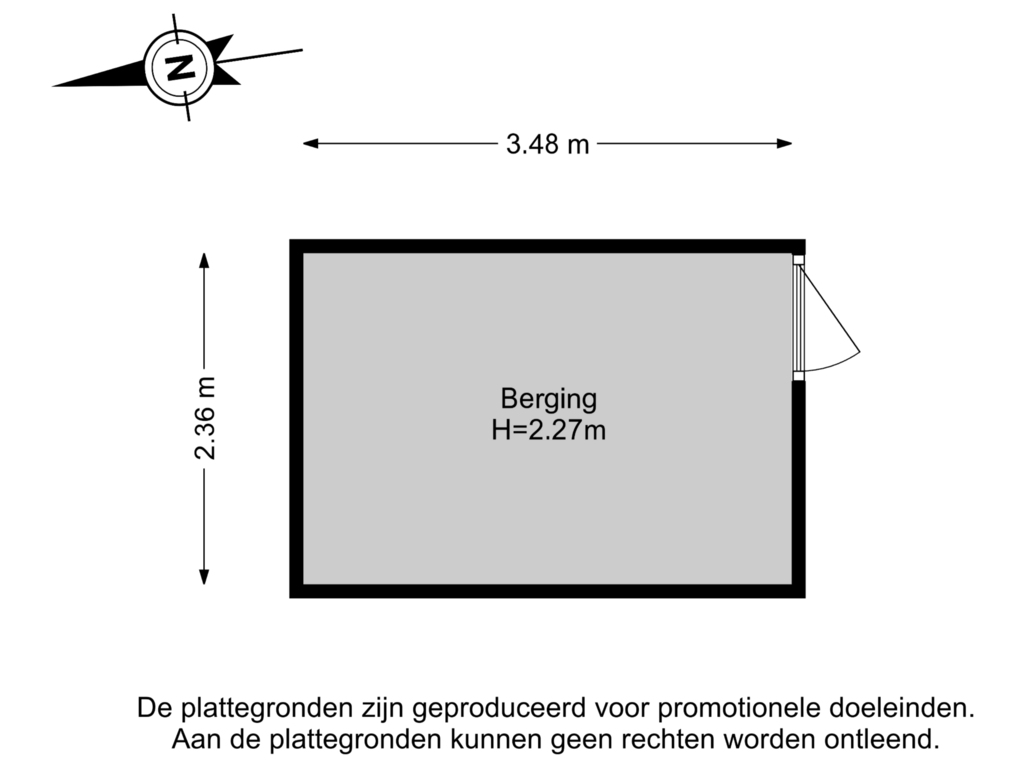 Bekijk plattegrond van Berging van Van Eesterenveld 33