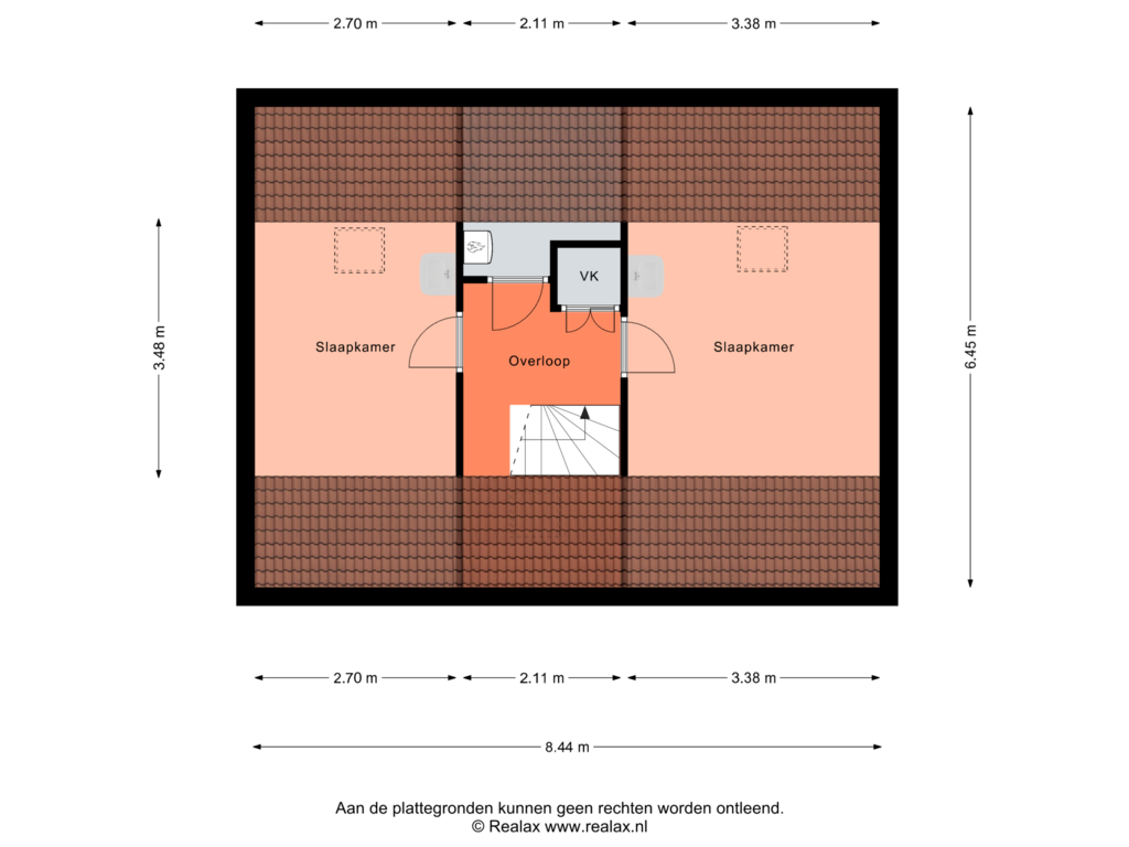 View floorplan of Verdieping 2 of Meidoornstraat 1