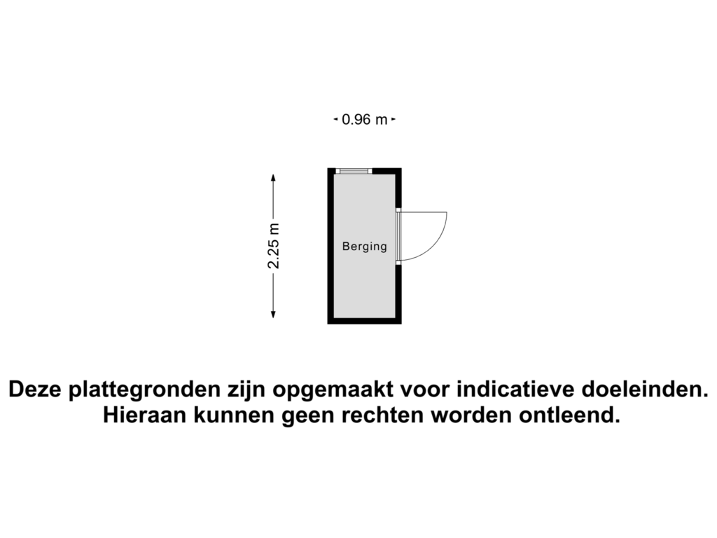 Bekijk plattegrond van Berging van Baanstraat 2-B