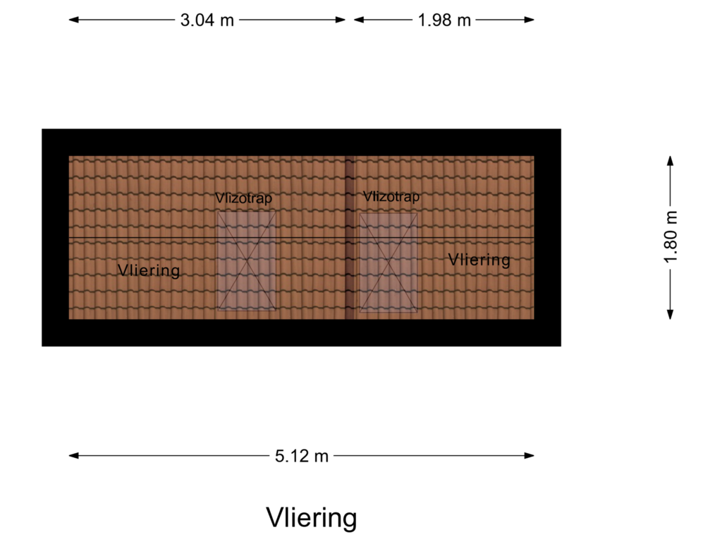 Bekijk plattegrond van Vliering van Mennersweide 12