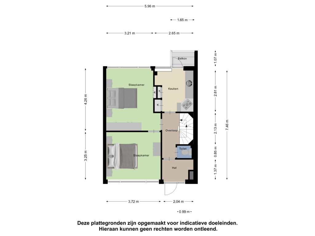 Bekijk plattegrond van Eerste Verdieping van Coornhertstraat 64