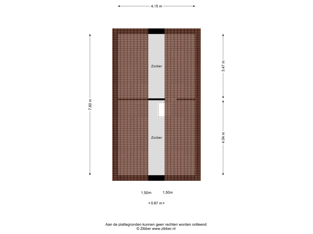 Bekijk plattegrond van Zolder van Zomerweg 16