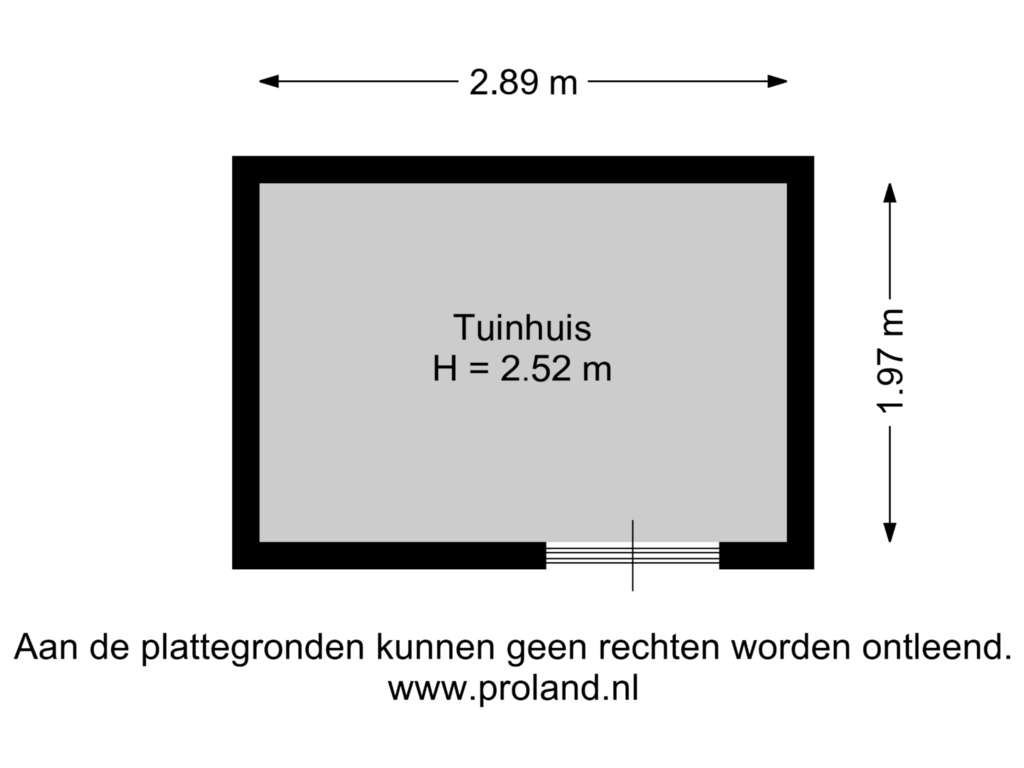 Bekijk plattegrond van Tuinhuis van It Doekewiid 8