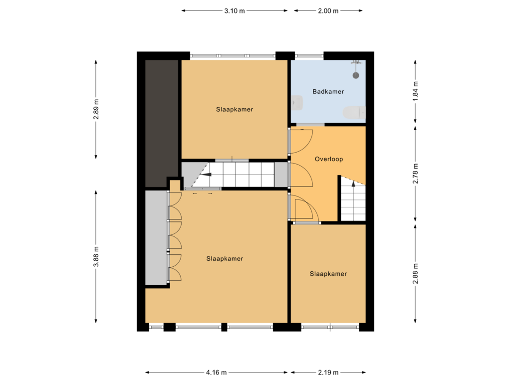 Bekijk plattegrond van 1e verdieping van Fazantenstraat 55