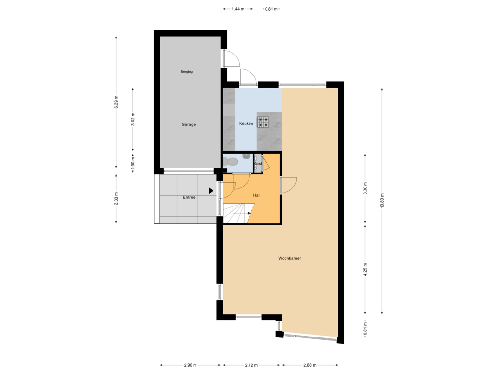 Bekijk plattegrond van Begane Grond van Magistraat 5