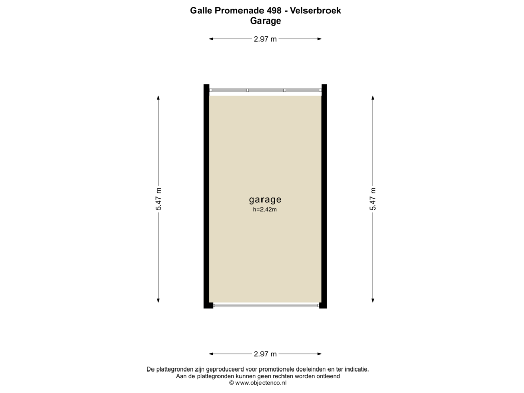 View floorplan of GARAGE of Galle Promenade 498