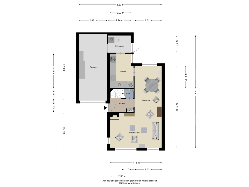 Bekijk plattegrond van Begane Grond van Conferencestraat 36