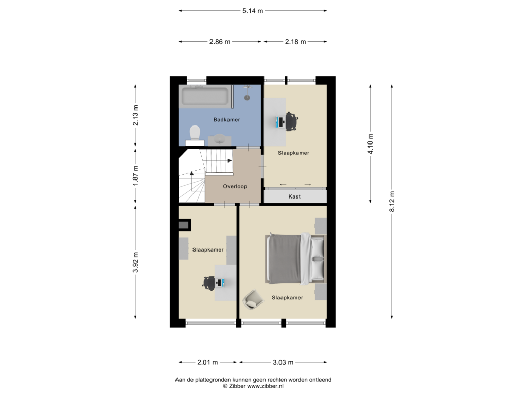 Bekijk plattegrond van Eerste Verdieping van Conferencestraat 36