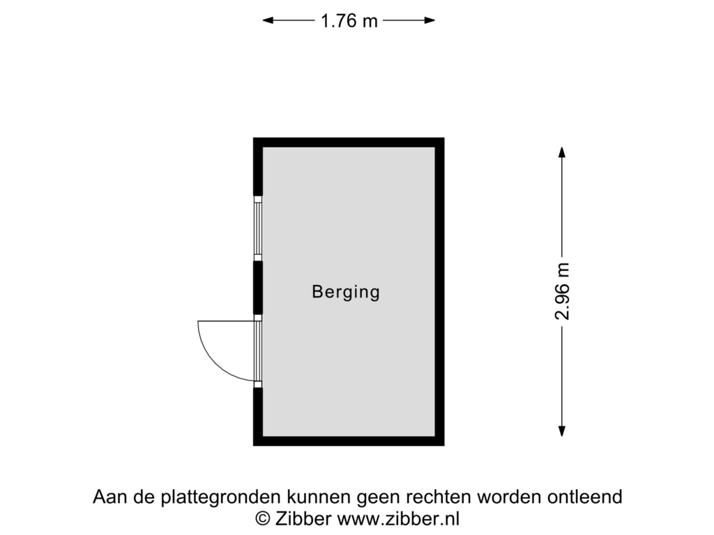 View floorplan of Berging of Berkenlaan 14