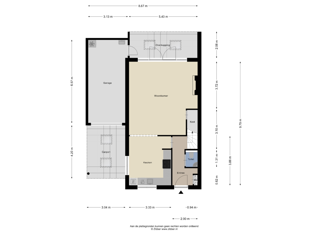 Bekijk plattegrond van Begabe Grond van Bornkamp 5